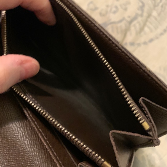 Chocolate Brown Denim LV Wallet - Picture 4 of 7